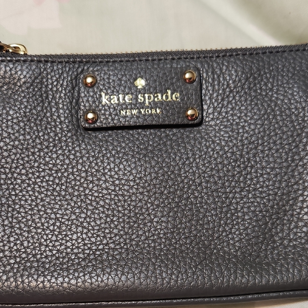 Kate Spade Black Leather Clutch